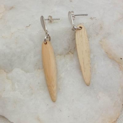 Pendants d'oreilles - bambou